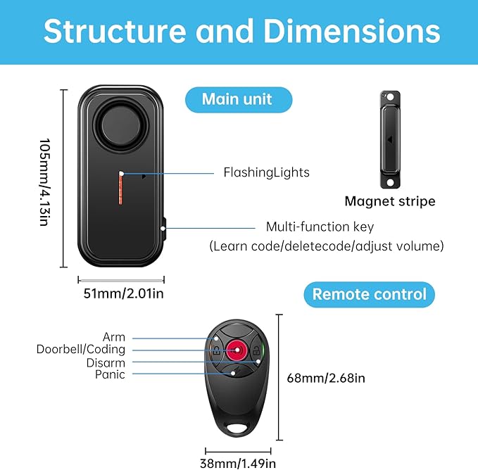 HENDUN Upgraded Window and Door Alarm - Image 8