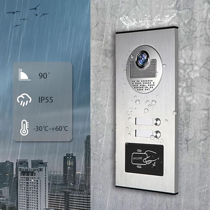 ANJIELO SMART Wired Video Multifamily Apartment Intercom System, - Image 8