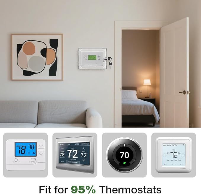 AUURIO 3 PCS Upgraded Thermostat Lock Box - Image 3