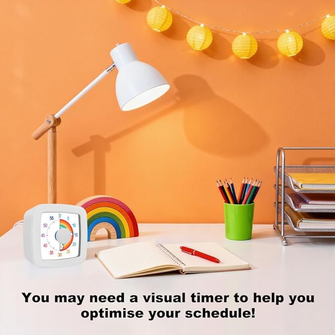 MEPHILIMIA Visual Timer Kids/Adults 60 Minutes Rainbow Countdown Timer Time - Image 5
