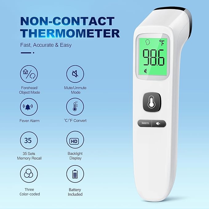 No-Touch Thermometer for Adults and Kids, Digital Accurate Baby Thermometer - Image 2