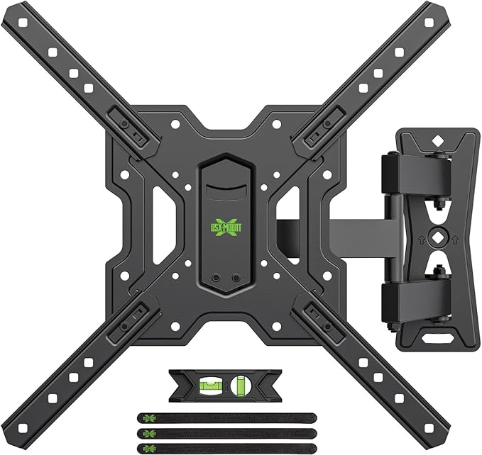 USX MOUNT UL Listed Full Motion TV Mount, Swivel Articulating Tilt TV Wall Mount by USXMOUNT