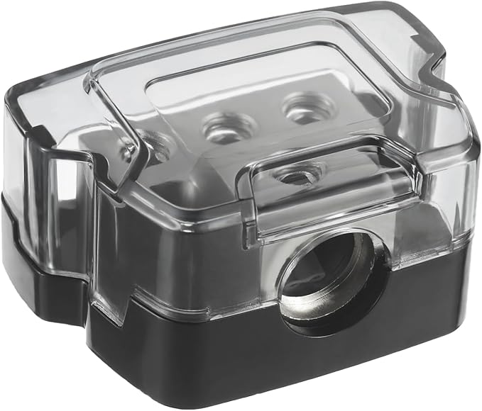 BOJACK 3 Way Power Distribution Connecting Block 1x0/2/4 Gauge Input 3x4/8 by BOJACK