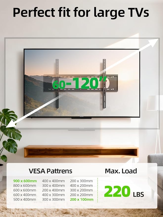 USX MOUNT Heavy Duty Tilting TV Wall Mount - Image 2