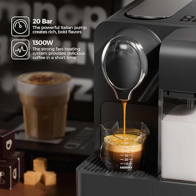 Espresso Machine with Integrated Automatic Milk Frother - Image 3