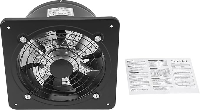 XUFOPLY 9.84 Inch Exhaust Fan, 110V 100W Wall Mounted Vent Fans 2600RPM Kitchen - Image 6