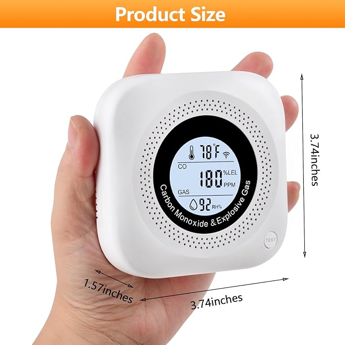 Carbon Monoxide Detectors, Portable Carbon Monoxide Detector, Plug in Wall - Image 6