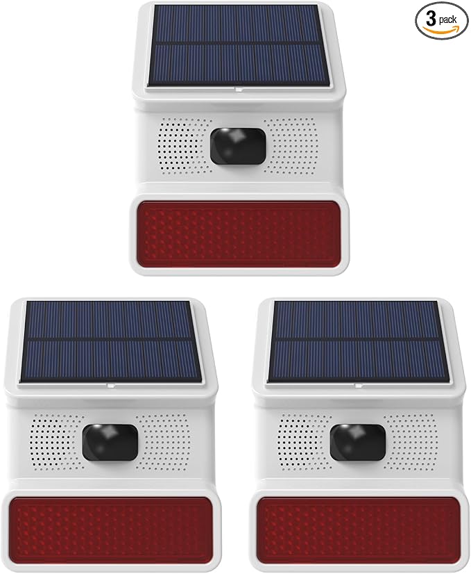 Hapippofa Solar Wireless Motion Sensor Alarm, Driveway Alarm Outdoor Waterproof by Unknown