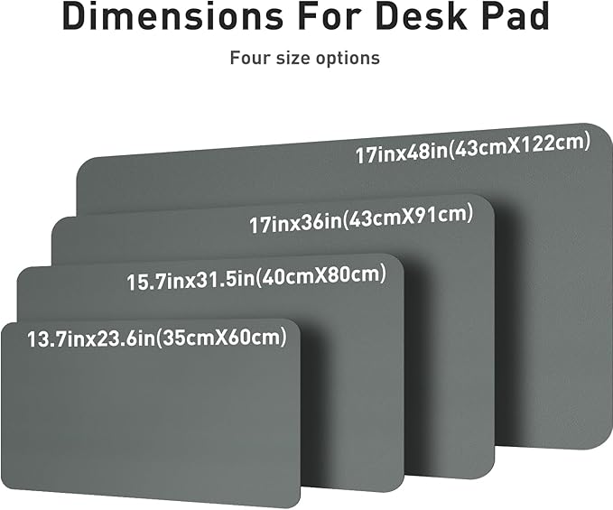 Aothia Leather Desk Pad Protector, Large Mouse Pad, Office Desk Mat, Non-Slip - Image 7