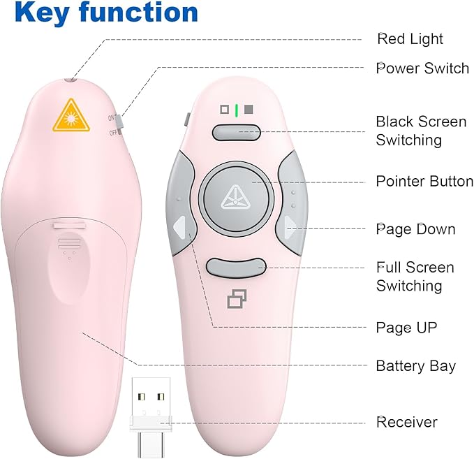 QUI Presentation Clicker Wireless Presenter Remote Clicker - Image 7