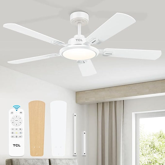 TCL Ceiling Fans with Lights, 52 Inch Ceiling Fan with Light and Remote Control by TCL