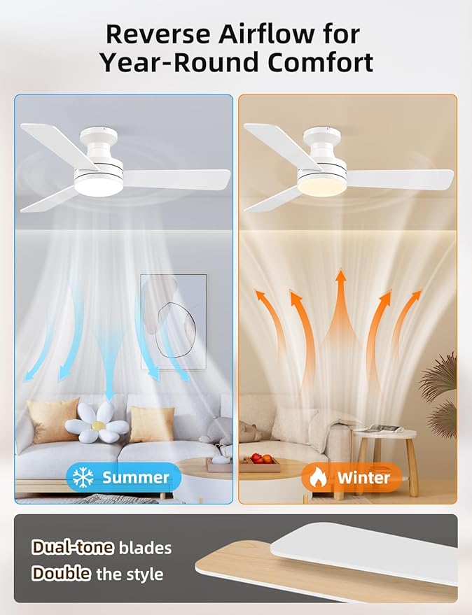 Homlit 42" RGB Ceiling Fan - Image 8