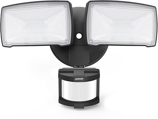LEPOWER LED Security Lights Motion Sensor Light Outdoor, 30W 3200LM Motion by LEPOWER