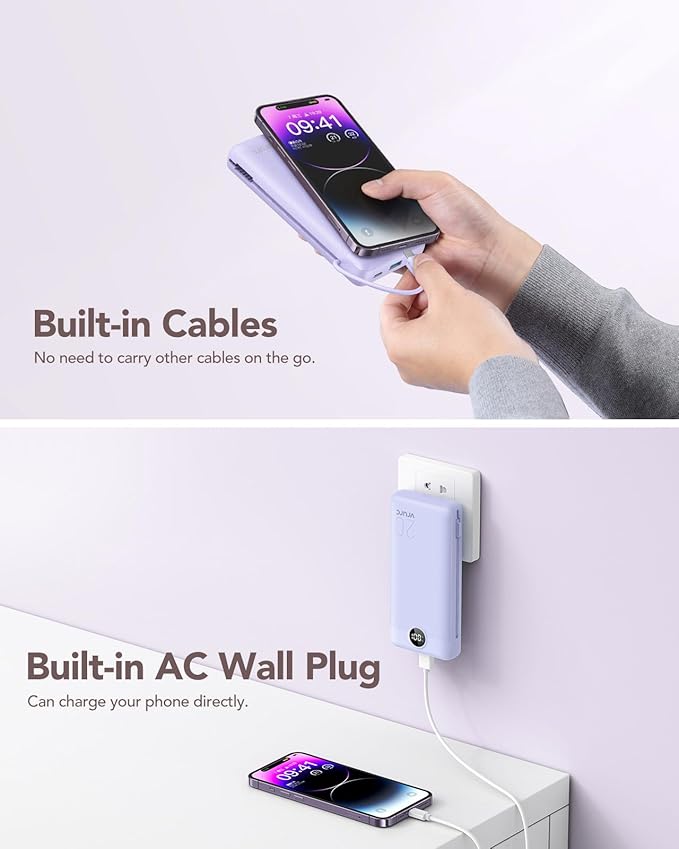 VRURC Portable Charger 20000mAh, Fast Charging Power Bank USB C, 4 Output 2 - Image 4