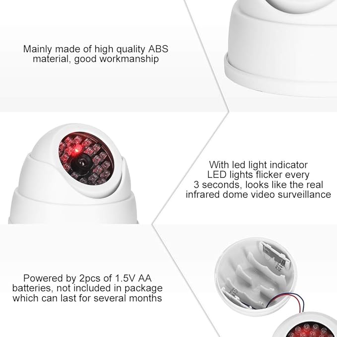 generic Wireless Indoor Outdoor Dome Simulated Surveillance Camera - Image 2