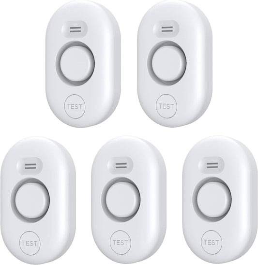 5 Pack Water Leak Detectors for Home, 100dB Water Sensor Alarm for Basement