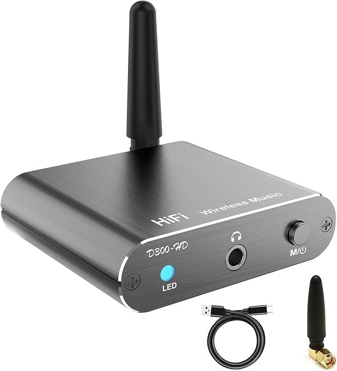 Bluetooth Receiver for Home Stereo, DAC Bluetooth 5.3 Adapter by ForvidoTech