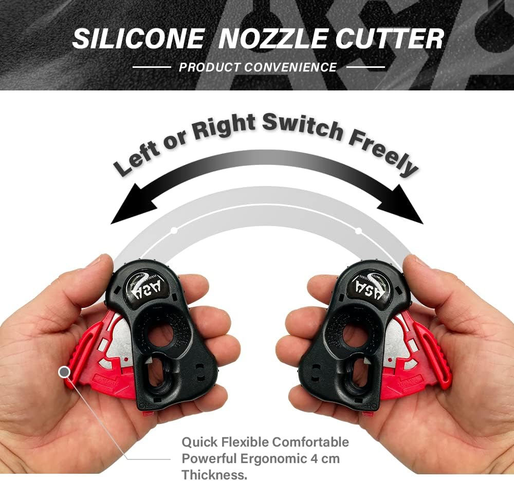Stainless Steel Blade,ASA Silicone Cartridge Tip Cutter,Sealant Nozzle Cutter,Silicone Caulking Tube Snips,Caulk Opener,Acid-Resistant utility knife,Caulking Gun Accessories,Adhesive Accelerators