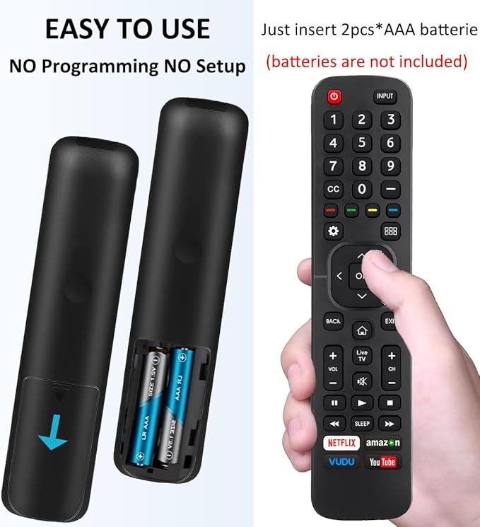 Replacement Remote Control for All Hisense 4K LED HD UHD Smart TVs, Fit for - Image 4