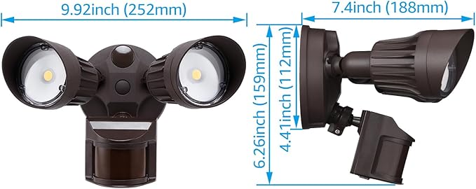 LEONLITE COB LED Security Light, Motion Sensor Outdoor Lights, Dusk to Dawn - Image 6