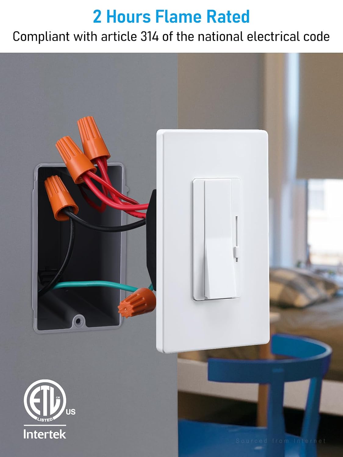 LEONLITE 12-Pack 22.5 Cubic Inch Single Gang New Work Electrical Outlet Box | Ultra-deep Device Box, One Gang Electrical Junction Box for Switch, GFCI, Step Light, ETL Listed, Gray, PVC