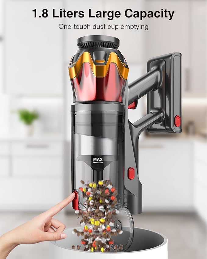 Cordless Vacuum Cleaner, 650W 55KPa 70Mins Vacuum Cleaners - Image 8