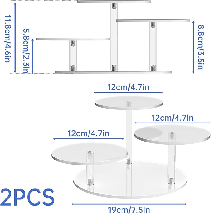 NiHome Clear Acrylic Display Stand - Image 7