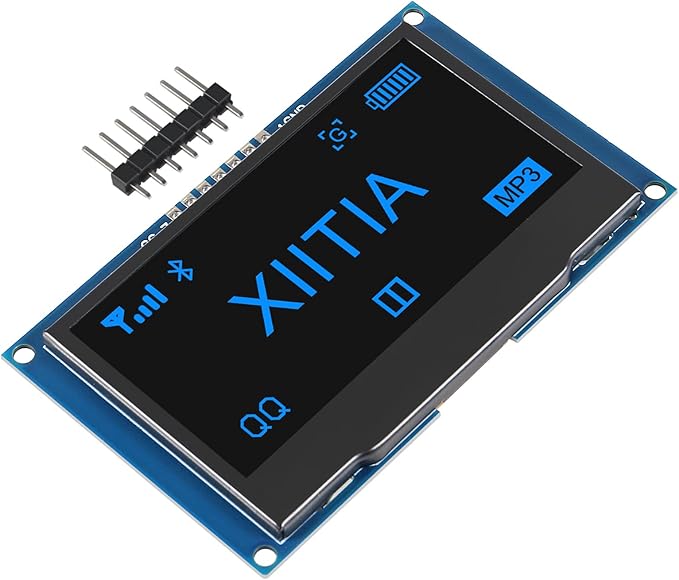 XIITIA 2pcs 2.42 inch 128x64 OLED LCD Display Module SSD1309 7 Pin SPI/IIC I2C - Image 6