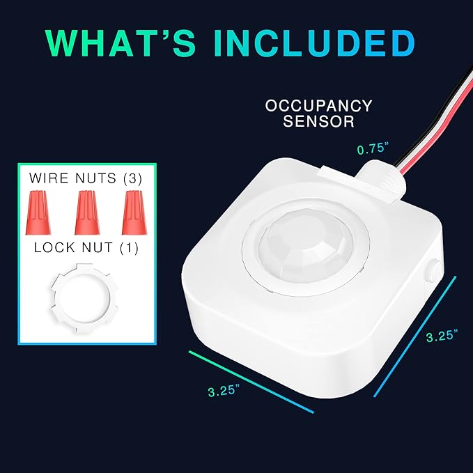 EverElectrix 50 Pack Ceiling Occupancy Motion Sensor, Passive Infrared - Image 6