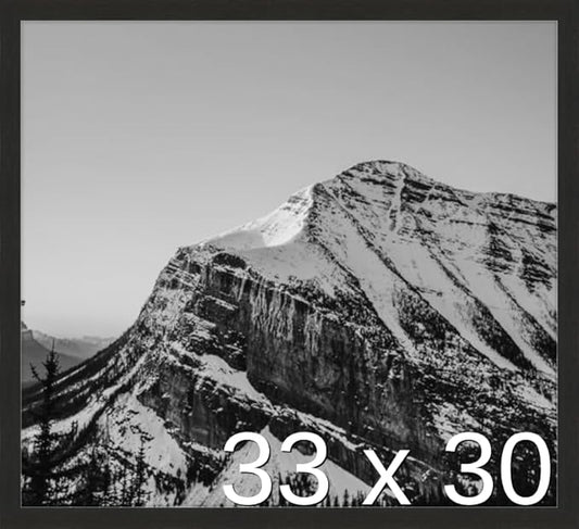 Frame It Easy 33 x 30 Coffee Wood Frame by FrameItEasy