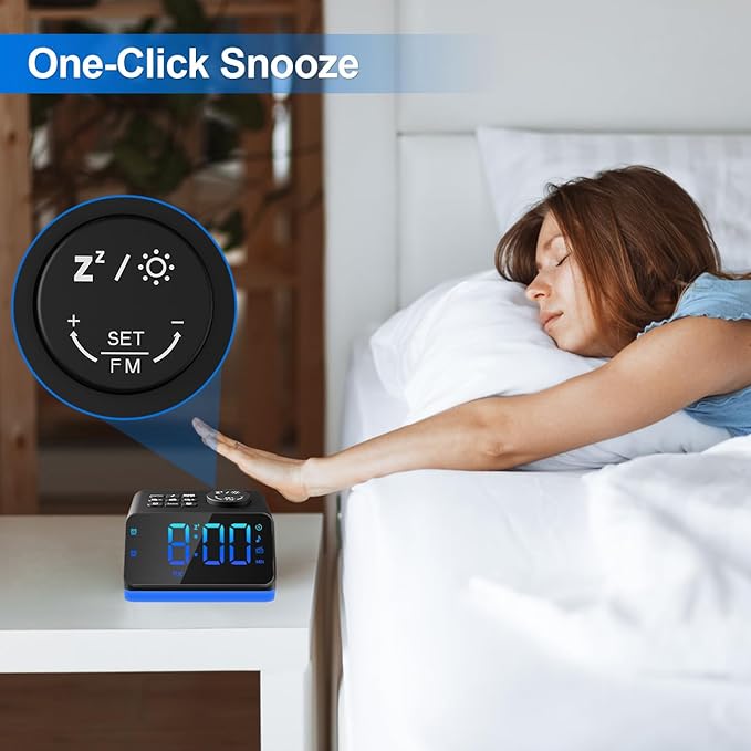 JALL Digital Alarm Clock with FM Radio - Image 8