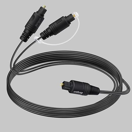 Bangun 1x2 Digital Audio Splitter Cable 15ft, Toslink Digital Fiber Optic Audio by Bangun