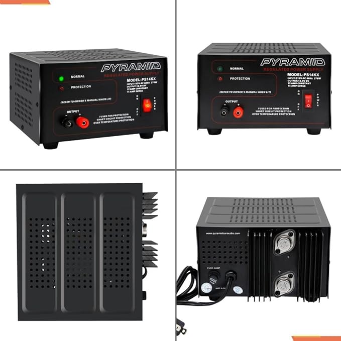 Pyramid Universal Compact Bench Power Supply - 12 Amp Linear Regulated Home Lab - Image 2