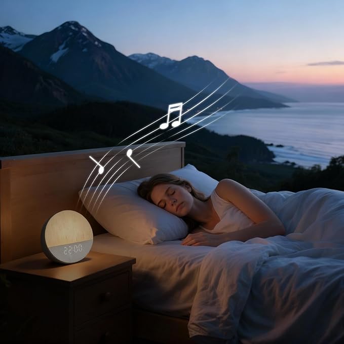 Stillstorm Sunrise Alarm Clock, Sound Machine, Fabric Dimmable Night Light - Image 7