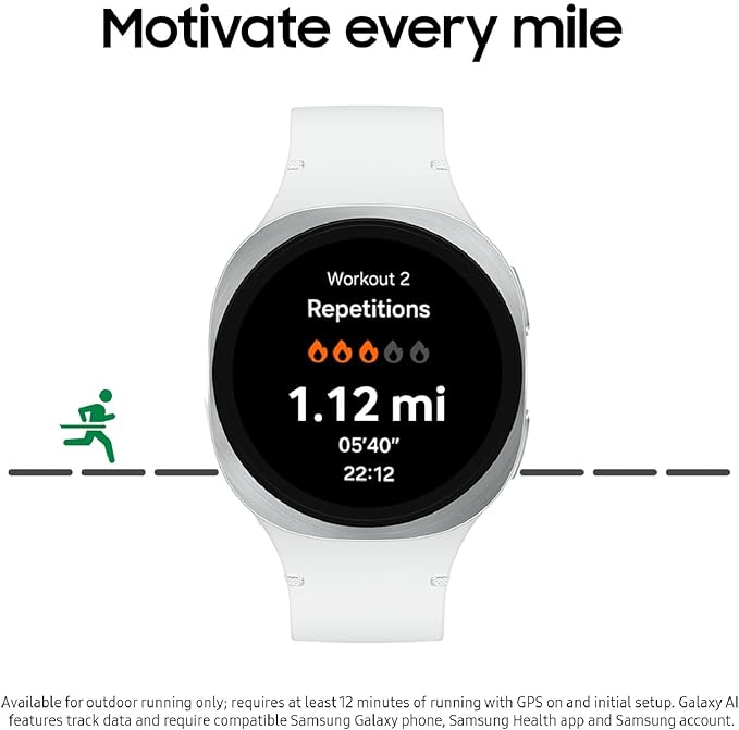 Samsung Galaxy Watch 8 44mm Bluetooth Smartwatch, Cushion Design, Fitness - Image 3