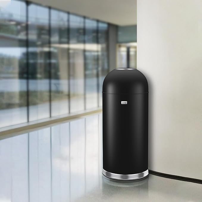 EKO Eternal 56L/15 Gallon Large Capacity Tall Commercial Trash Can, Round Open - Image 8