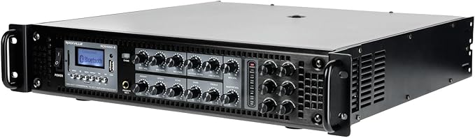 Rockville RCS1000-6 1000W 6-Zone Commercial Amplifier, USB/SD Inputs, Echo Mic - Image 6