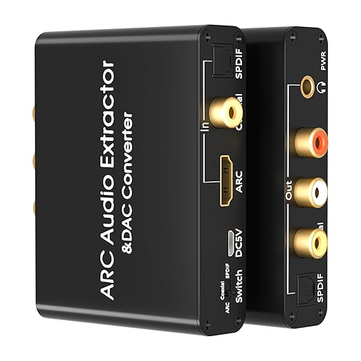 HDMI ARC Audio Extractor 192KHz Digital to Analog Audio Converter HDMI ARC by Ozvavzk
