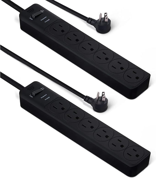 Amazon Basics Rectangle 6-Outlet, 600 Joule Surge Protector Power Strip by AmazonBasics