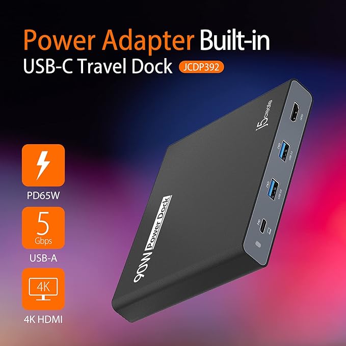 j5create USB-C Travel Hub with PD 65W Power Supply - Image 2
