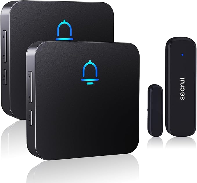 SECRUI Wireless Door Chimes When Door Open Entry by SECRUI