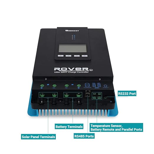 Renogy 100A 12V/24V/36V/48V DC Input MPPT Solar Charge Controller Auto - Image 5