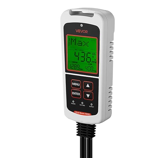 VEVOR Carbon Dioxide Monitoring Controller, Dual Outlets CO2 Monitor & - Image 9