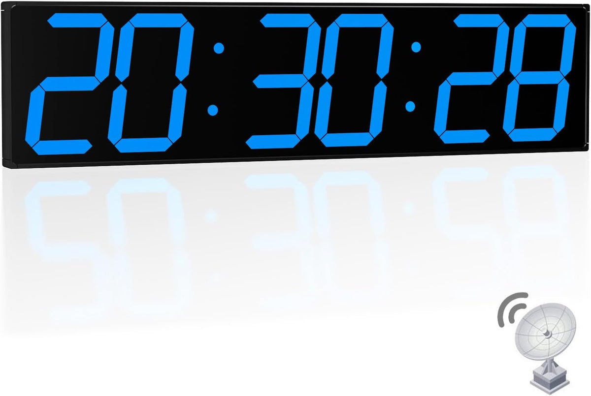 CHKOSDA 28.4''Large Digital Wall Clock, Automic Digital Clock