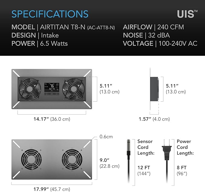 AC Infinity AIRTITAN T8-N, Crawlspace Basement Ventilator Fan, WiFi - Image 7