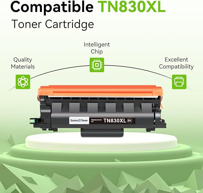 swiss toner Compatible TN830XL TN830 TN830 XL TN-830 TN-830XL Toner Cartridges - Image 3