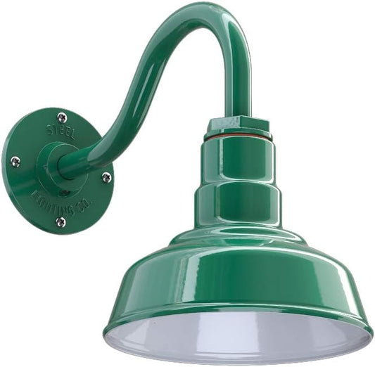 Steel Lighting Co. Hawthorne Barn Light | Outdoor Wall Mounted | 8 inch Dome | by SteelLightingCo