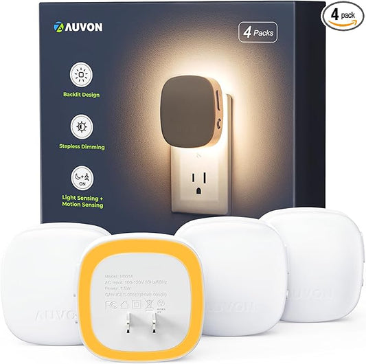 AUVON Plug-in LED Backlit Night Light by AUVON