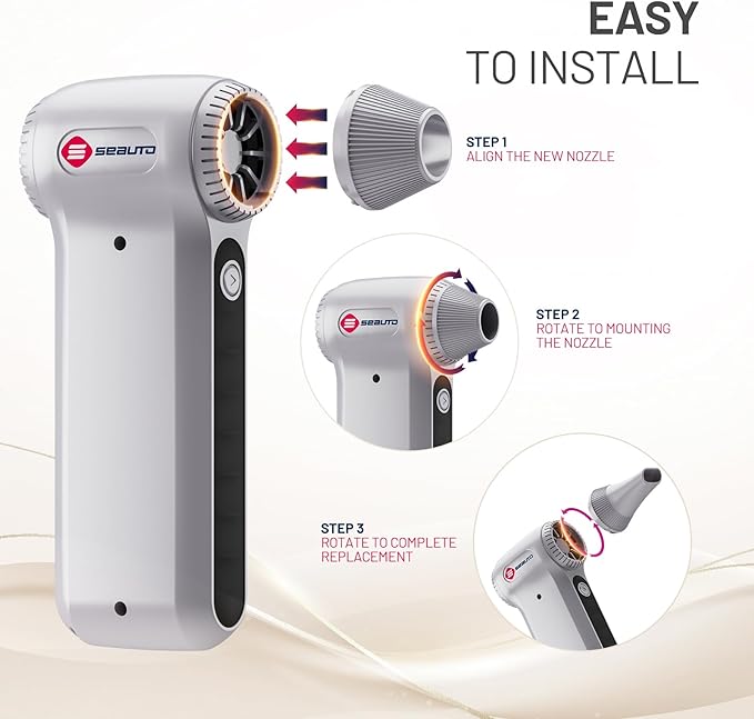 Compressed Air Duster, Ergonomic Design 250, 000 RPM Compressed Canned Air - Image 4