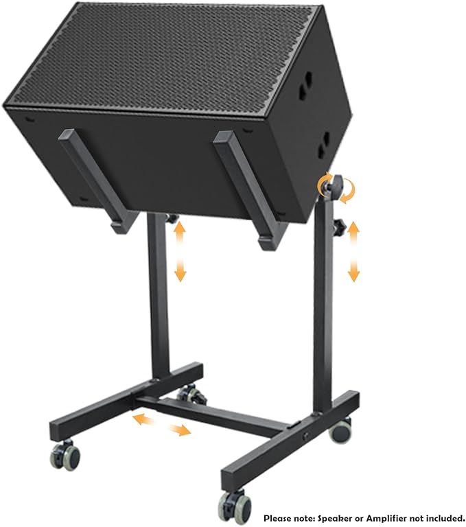 UPELLA Heavy Duty Amplifier Stand, Adjustable Amps Speaker Cabinet Stand Combo - Image 9
